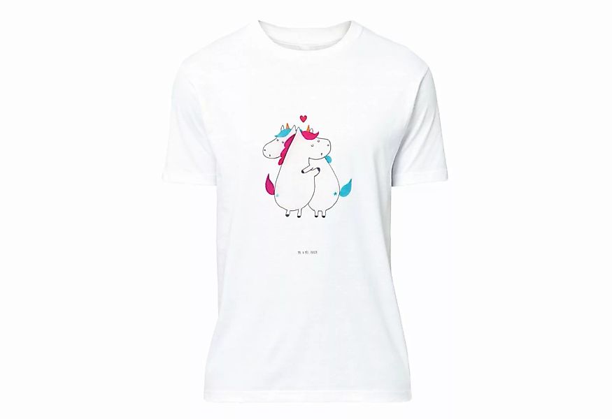 Mr. & Mrs. Panda T-Shirt Einhorn Mitteilung - Weiß - Geschenk, Party, Unico günstig online kaufen