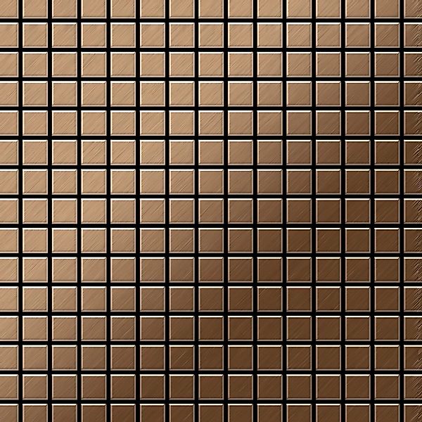 ALLOY Mosaik Fliese Massiv Metall Titan Gebürstet Kupfer 1,6mm Stark Mosaic günstig online kaufen