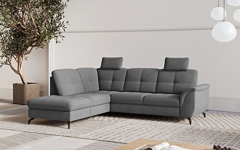 sit&more Ecksofa »Zora L-Form«, wahlweise mit Bettfunktion und Bettkasten günstig online kaufen