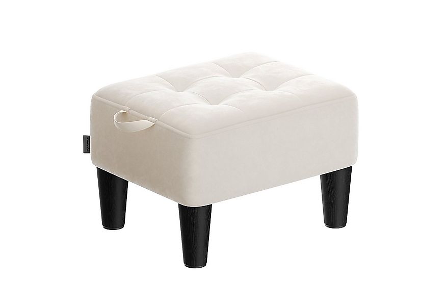 SONGMICS Sitzhocker, Fußhocker, Samt, Hocker, dicke Polsterung, bis 150 kg günstig online kaufen