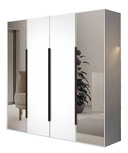 Compleo Kleiderschrank mit 4 Türen, Drehtürenschrank, Garderobenschrank mit günstig online kaufen
