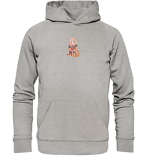 Mr. & Mrs. Panda Hoodie Roter Panda Größe M - Heather Grey - Geschenk, lust günstig online kaufen