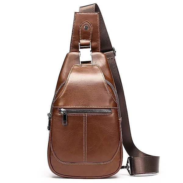 YUBRO-STUDIO Messenger Bag Herren Leder Sling günstig online kaufen