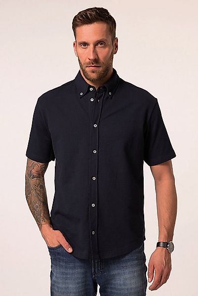JP1880 Kurzarmhemd Seersucker-Hemd Jersey-Qualität Halbarm Modern Fit günstig online kaufen