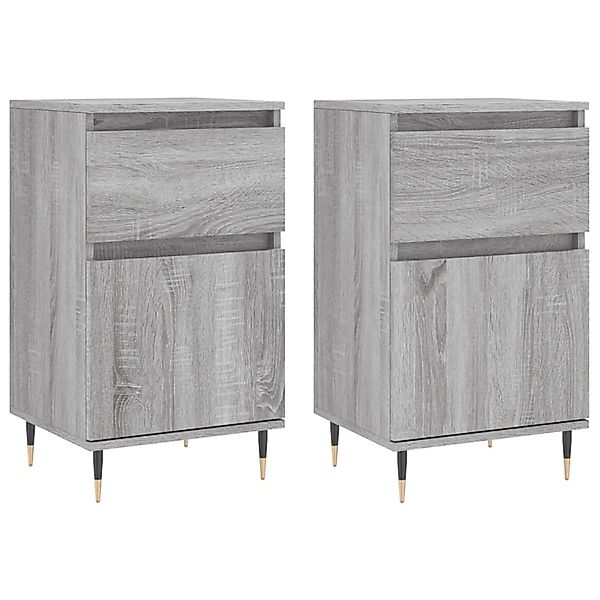 vidaXL Sideboards 2 Stk Grau Sonoma 40x35x70 cm Holzwerkstoff 831145 günstig online kaufen