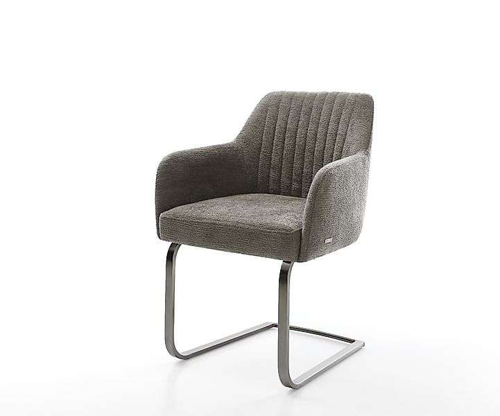 Freischwinger Greg-Flex Bouclé Soft Schlamm Freischwinger flach Graphit Tas günstig online kaufen