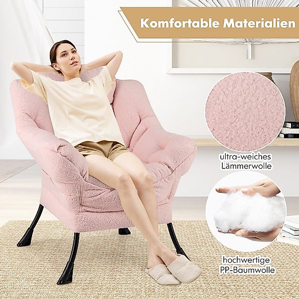 COSTWAY Relaxsessel (1-St), Ohrensessel gepolstert, 150kg günstig online kaufen