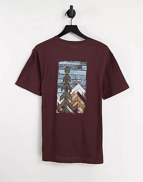 Columbia – Pine Trails – T-Shirt Burgunderrot günstig online kaufen
