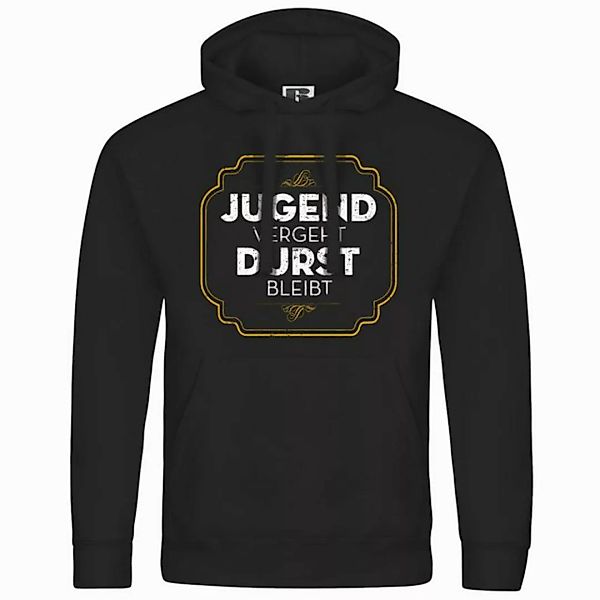 deinshirt Kapuzenpullover Herren Kapuzenpullover Jugend vergeht Durst bleib günstig online kaufen