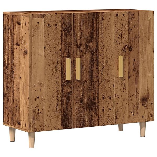 vidaXL Sideboard Altholz-Optik 90x34x80 cm Holzwerkstoff 856890 günstig online kaufen