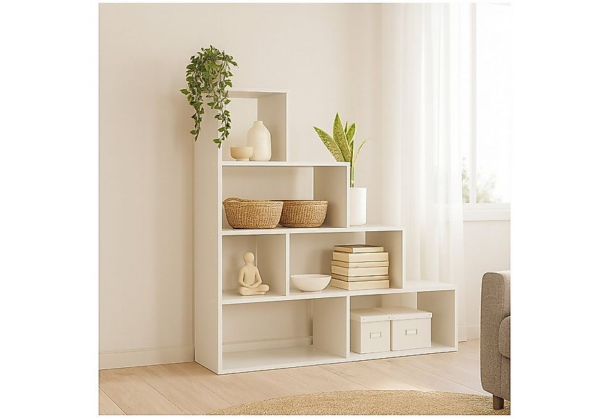 HTI-Living Raumteilerregal Stufenregal in Weiß Raumteiler, Stück 1-tlg., St günstig online kaufen