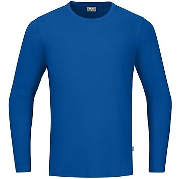 Jako Langarmshirt Organic (Freizeit, Bio-Baumwolle) royalblau Herren günstig online kaufen