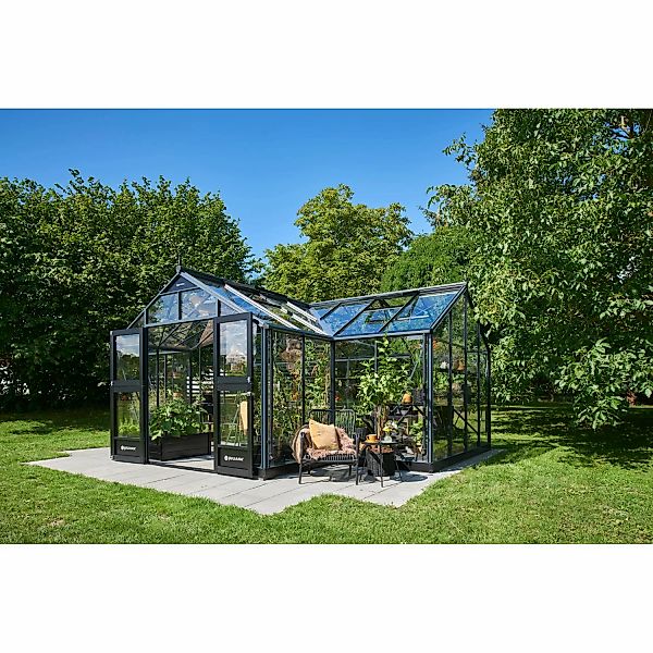Juliana Gewächshaus Orangerie 21 Schwarz-Anthrazit günstig online kaufen