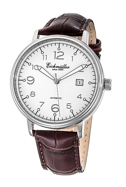 Eichmüller Automatikuhr Herrenuhr 42 mm, Weißes günstig online kaufen