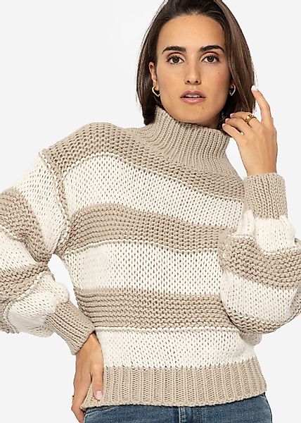 SASSYCLASSY Rollkragenpullover Oversize Rollkragen Strickpullover Damen günstig online kaufen
