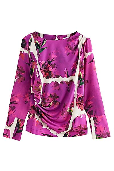 Next Langarmbluse Langärmelige Bluse mit Rüschendetails günstig online kaufen