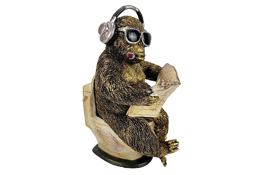 Online-Fuchs Dekofigur Affe, Gorilla auf der Toilette, WC - Badezimmer & Gä günstig online kaufen
