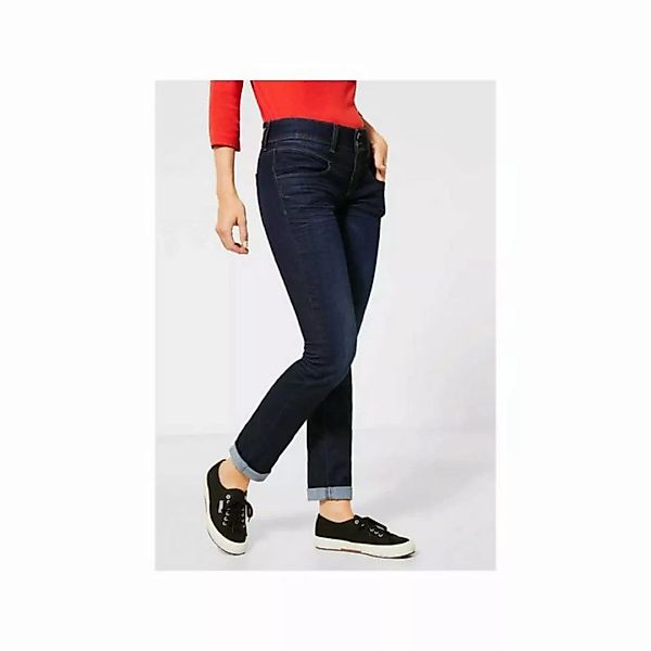 STREET ONE Comfort-fit-Jeans in dunkelblauer Waschung günstig online kaufen