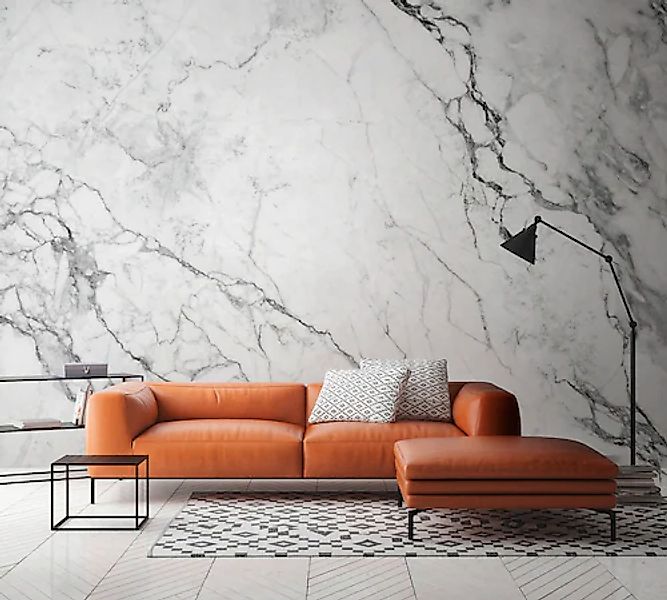 A.S. Création Vliestapete »Fototapete Marmoroptik Weiß Grau Natursteinmuste günstig online kaufen