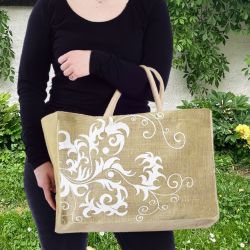 Domelo Einkaufsshopper Jute Einkaufskorb, Vegan Einkaufstasche, günstig online kaufen