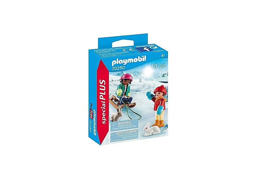 Playmobil® 70250 Kinder mit Schlitten Konstruktions-Spielset günstig online kaufen