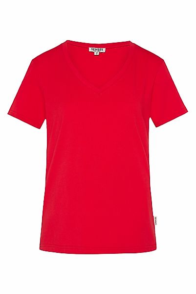 SENSES.THE LABEL V-Shirt aus Baumwolle günstig online kaufen
