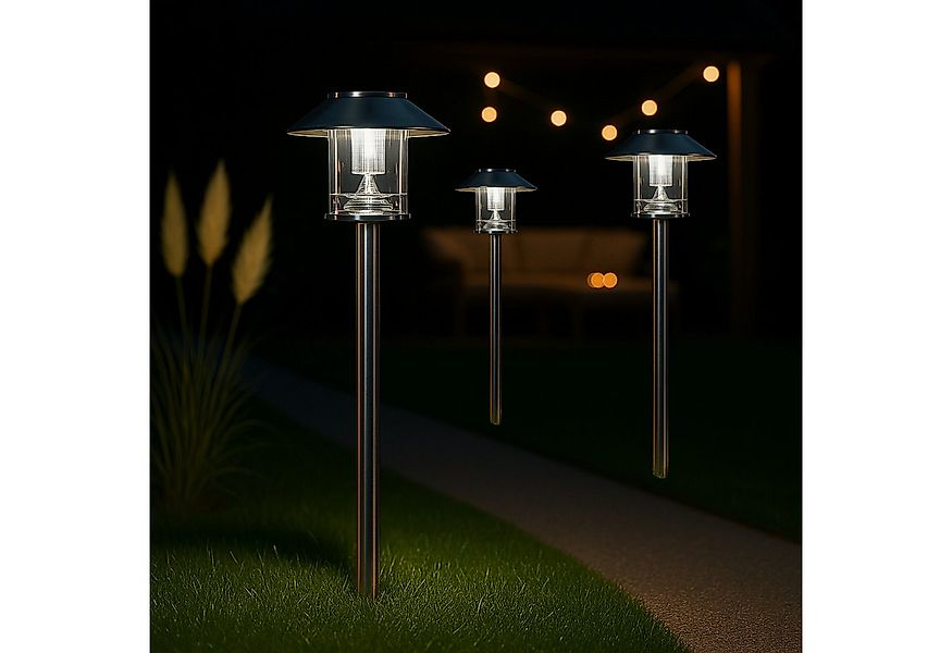 MeLiTec LED Solarleuchte Solar-Gartenleuchte, SO26, Prag, nein günstig online kaufen