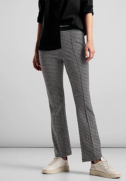 STREET ONE Stoffhose, Jacquard günstig online kaufen