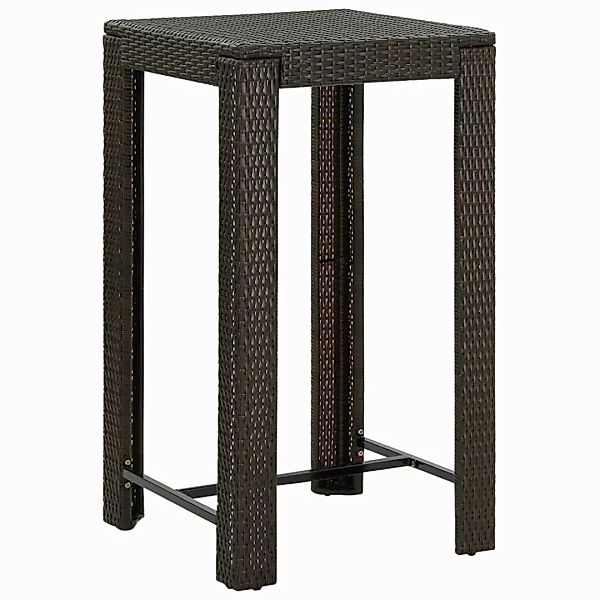 vidaXL Gartentisch Garten-Bartisch Braun 60,5x60,5x110,5 cm günstig online kaufen