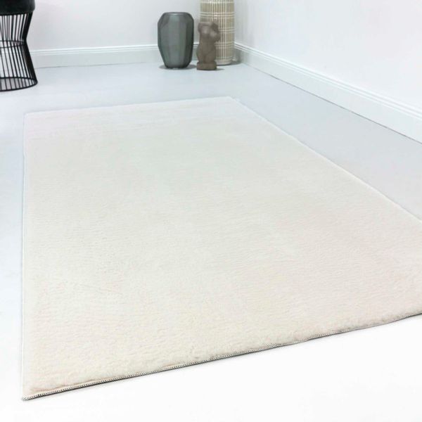 Homie Living Teppich "Villa Rosso" rechteckig 15 mm Höhe Kurzflor, Uni Farb günstig online kaufen