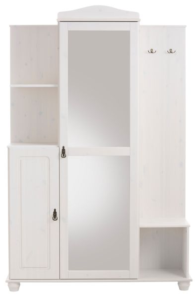 Home affaire Kompaktgarderobe "Finca" aus massivem Kiefernholz, mit vielen günstig online kaufen