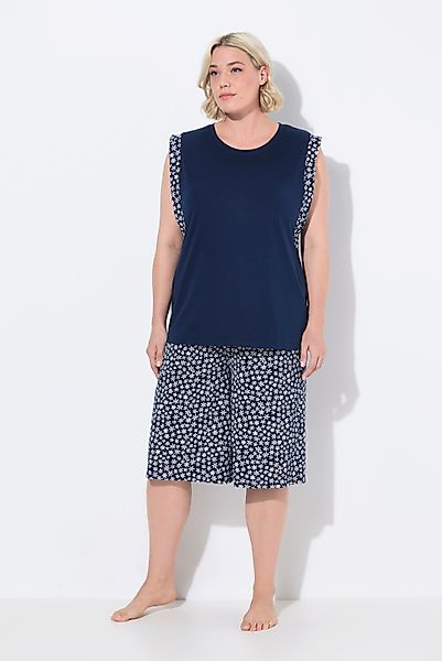 Ulla Popken Pyjama Shorty Zweiteiler Rundhals günstig online kaufen