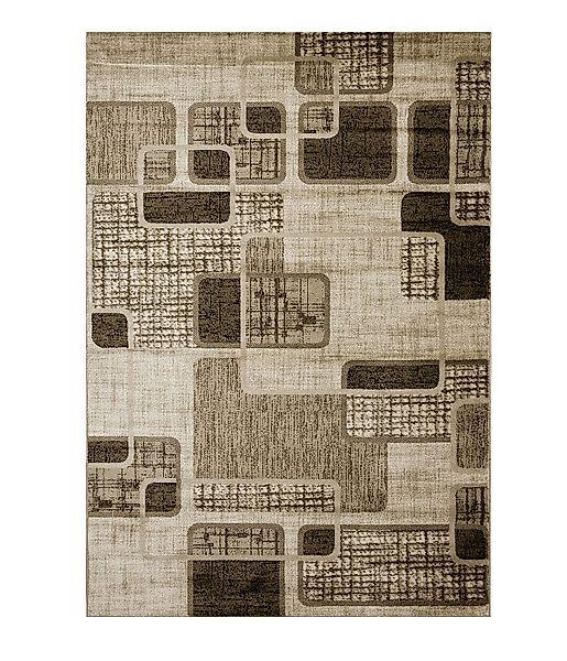 Vimoda Designteppich Kurzflor Modern braun beige, günstig online kaufen
