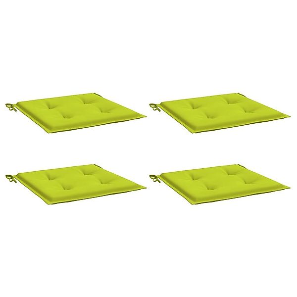 vidaXL Sitzauflage Gartenstuhl-Kissen 4 Stk. Knallgrün günstig online kaufen