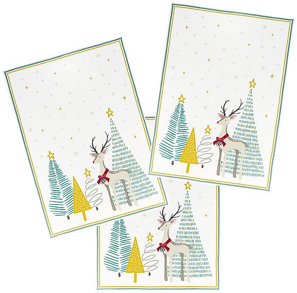 Kracht Geschirrtuch Sternenhimmel, (Set, 3-tlg., 3-teilig), 3er Pack Geschi günstig online kaufen