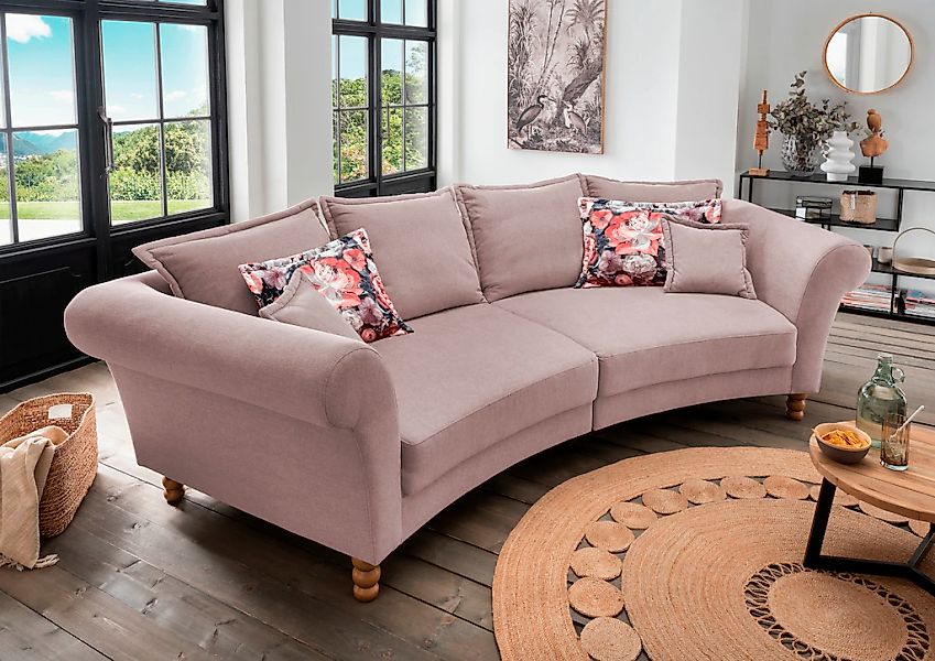 Home affaire Big-Sofa "Tassilo geschwungene Formensprache, bequem, Mega Sof günstig online kaufen
