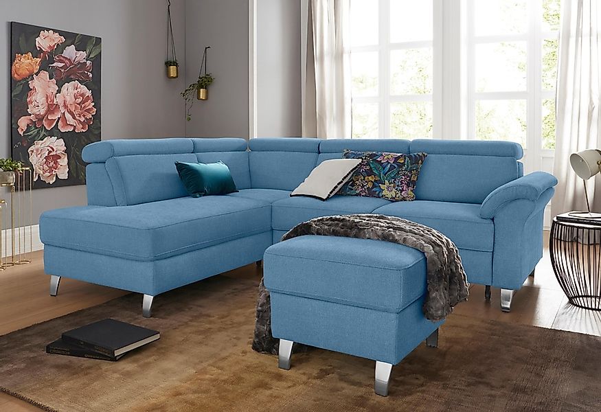 sit&more Ecksofa, inklusive Kopfteilverstellung, wahlweise mit Bettfunktion günstig online kaufen