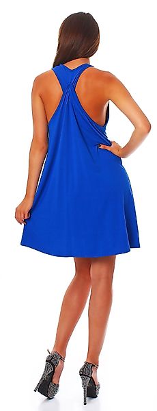 Mississhop Off-Shoulder-Kleid Minikleid mit überkreuzten Schlaufen günstig online kaufen