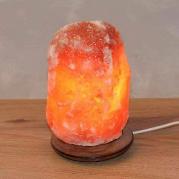 Salzleuchte Rock mit Sockel, 1,5-2 kg, bernstein günstig online kaufen