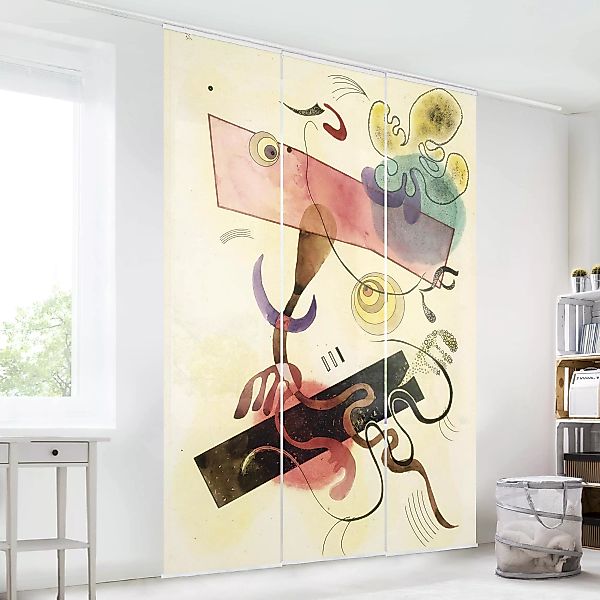 Schiebegardinen Set Kunstdruck Wassily Kandinsky - Taches günstig online kaufen