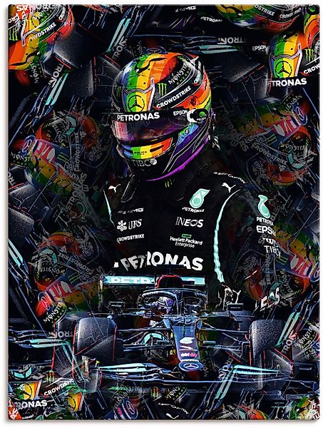 Artland Wandbild "Sir Lewis Hamilton Motorsportlegende" Bilder von Männern günstig online kaufen