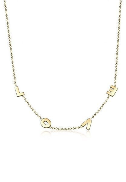 Elli Kette mit Anhänger Erbskette Love Wording 925er Silber günstig online kaufen