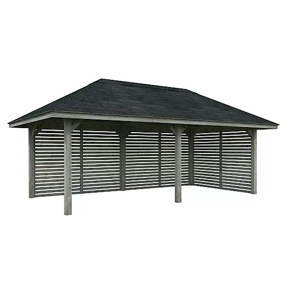 Palmako Pavillon Bianca Set109 Grau Tauchgrundiert 588 cm x 300 cm FSC® günstig online kaufen