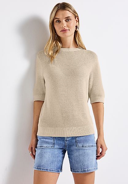STREET ONE Kurzarmpullover, Feel Good Fit günstig online kaufen