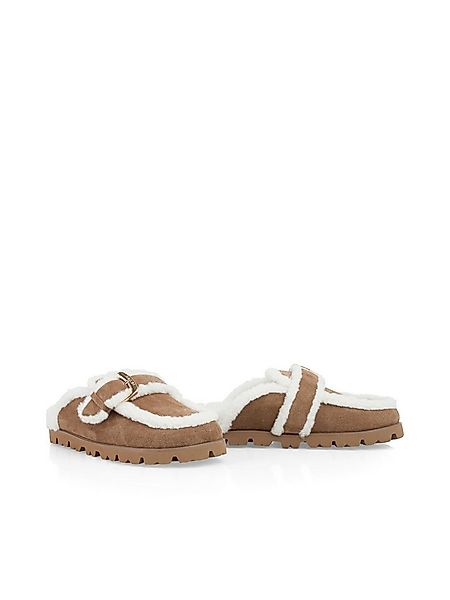 Marc Cain Kalbsvelourslipper mit Schnalle Slipper günstig online kaufen