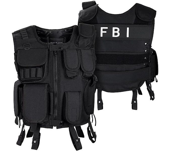 Black Snake Polizei-Kostüm Einsatzweste - Karnavalskostüm - Agentenkostüm, günstig online kaufen
