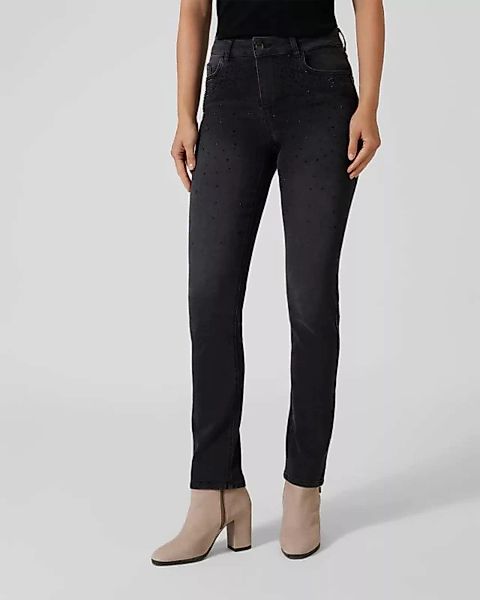 Maloo Jeans mit Strassregen günstig online kaufen