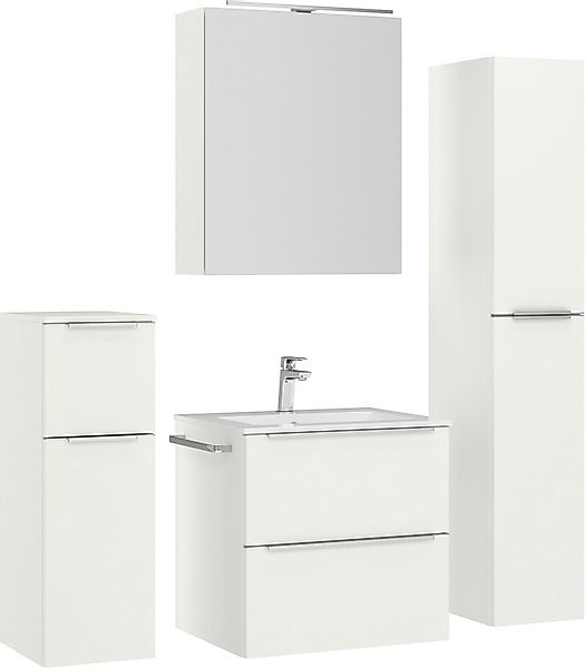nobilia® Badmöbel-Set »Levere« vormontiert, mit Soft-Close, 4 Stk. tlg. ink günstig online kaufen