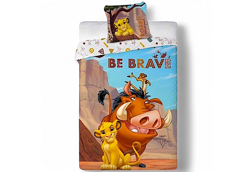 Disney The Lion King Bettwäsche Simba - Be Brave, Baumwolle, 2 teilig, Kind günstig online kaufen