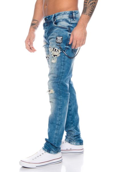 Cipo & Baxx Slim-fit-Jeans Herren Destroyed günstig online kaufen